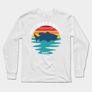 My Lucky Fishing Costume - Freshwater Fish Bass Long Sleeve T-Shirt